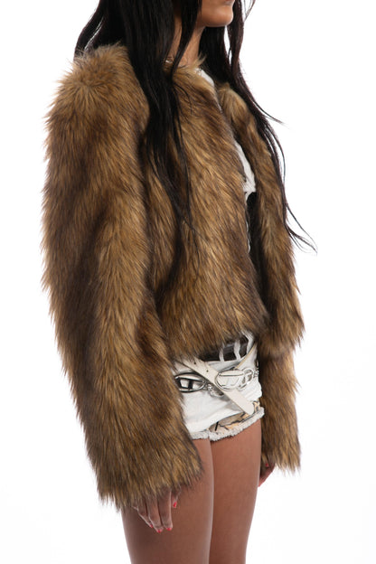 SIV Short Faux Fur Jacket